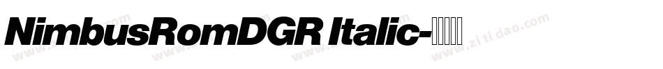 NimbusRomDGR Italic字体转换